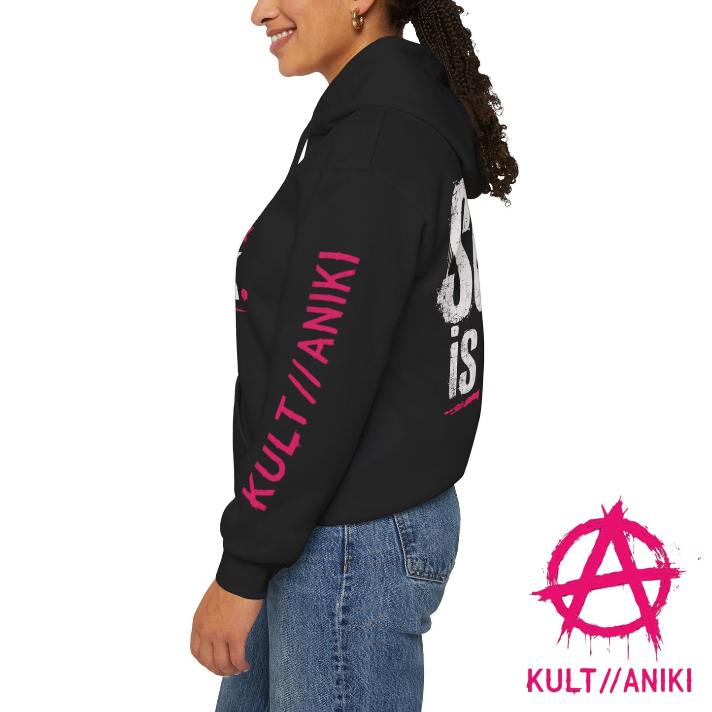 KULT//ANIKI "Wear The Rebellion" HOT PINK Heavy Blend Hoodie