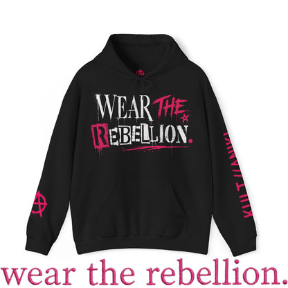 KULT//ANIKI "Wear The Rebellion" HOT PINK Heavy Blend Hoodie