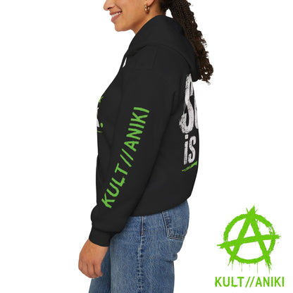 KULT//ANIKI "Wear The Rebellion" ACID GREEN Heavy Blend Hoodie