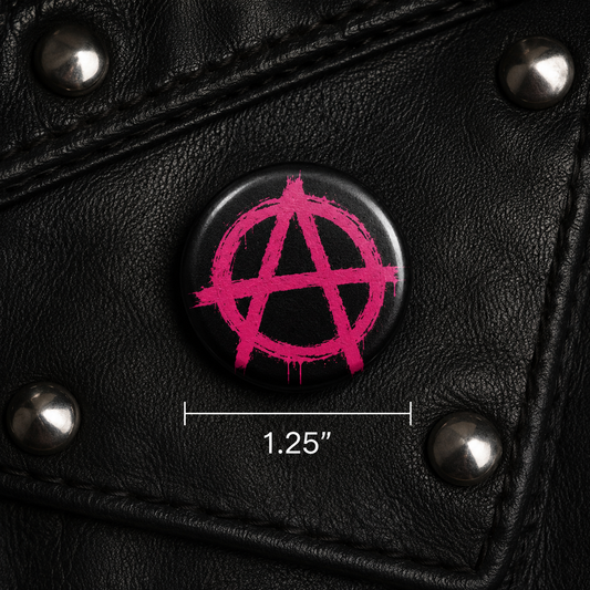 1.25" Aniki Pin Hot Pink