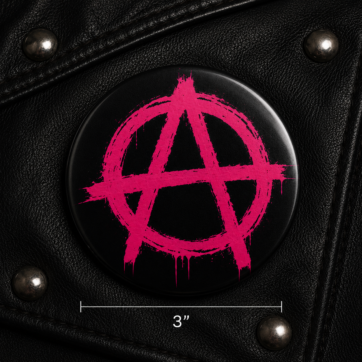 3" Aniki Pin Hot Pink